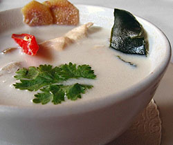 thai soup with coconut milk